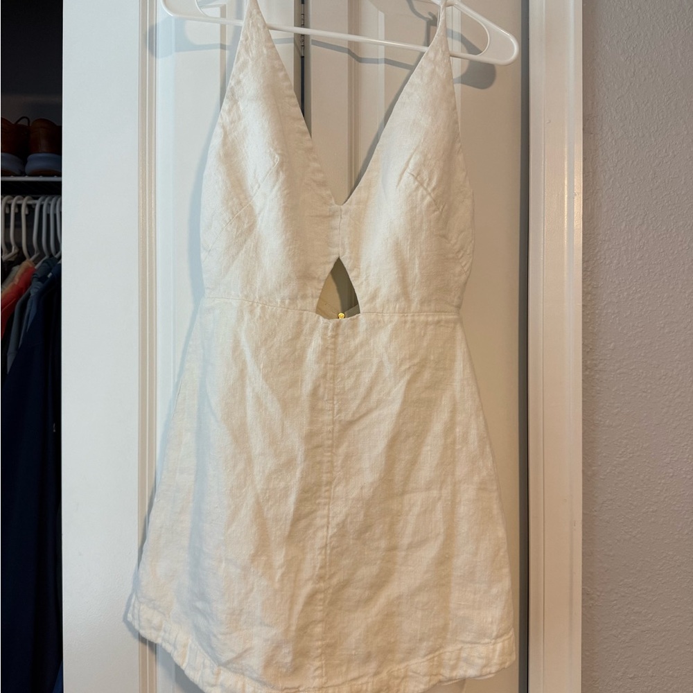 osklen white mini dress